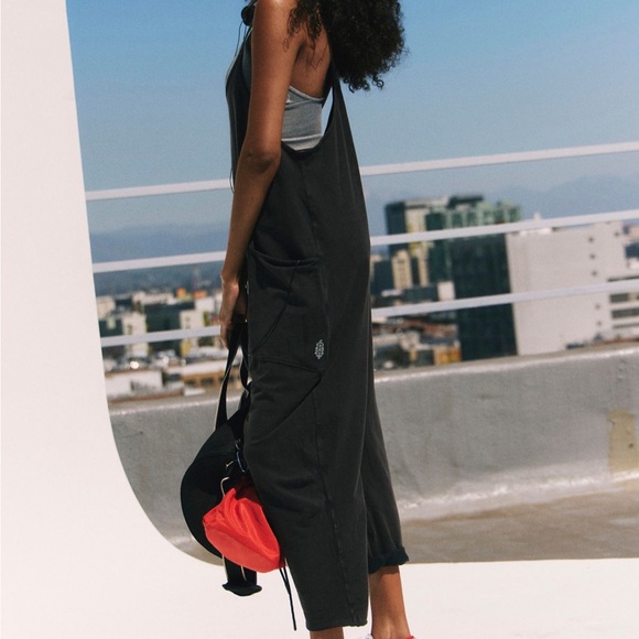 Free People Hot Shot Onesie Black - Picture 3 of 8